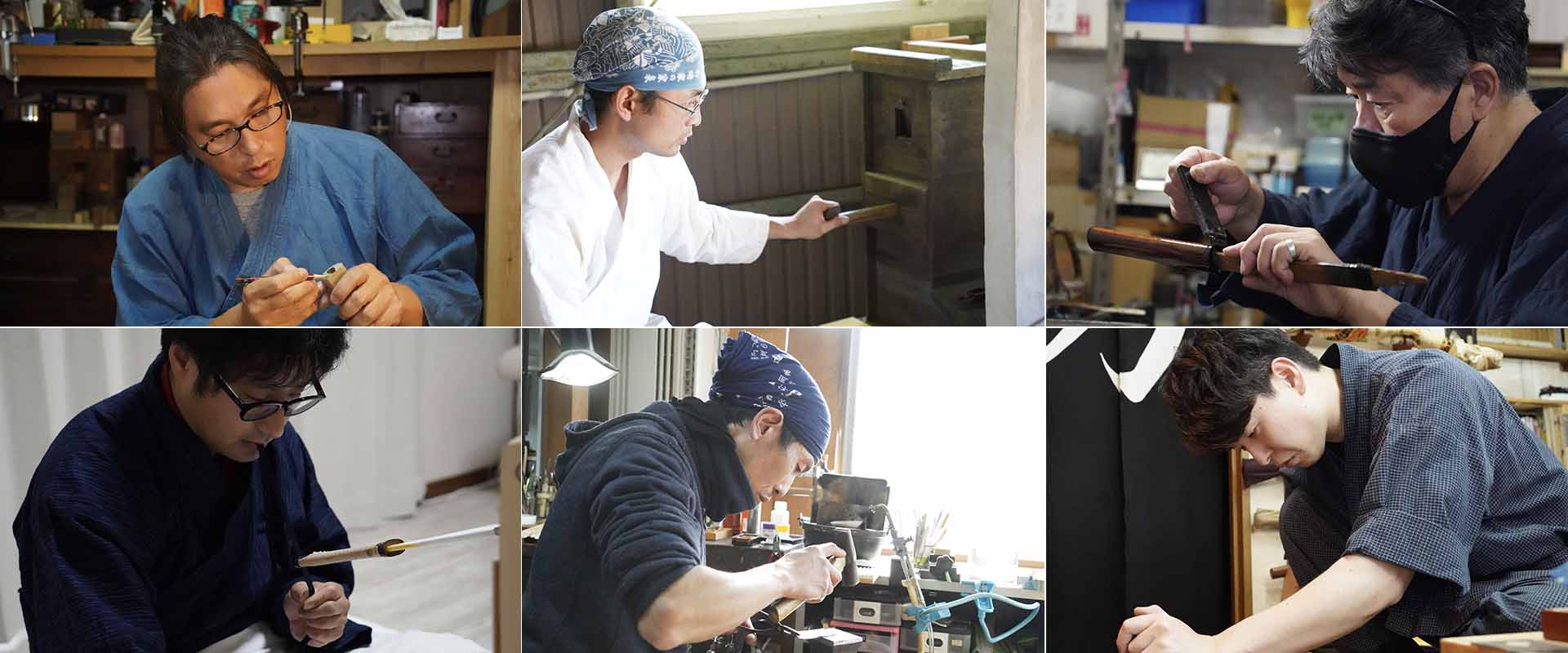 6人の職人たちの画像