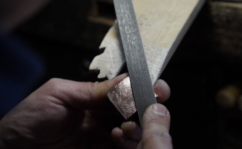  刀を鍛える画像