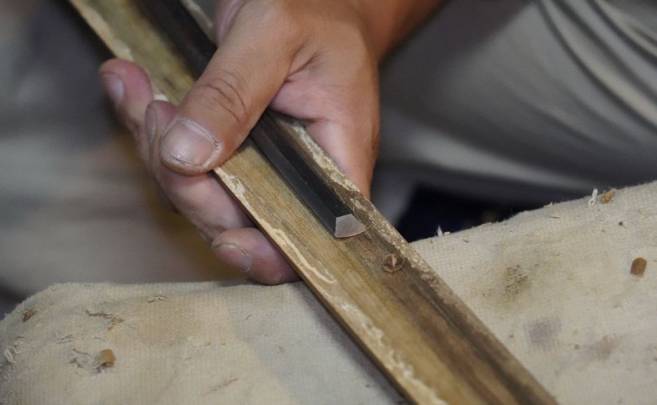  刀を鍛える画像